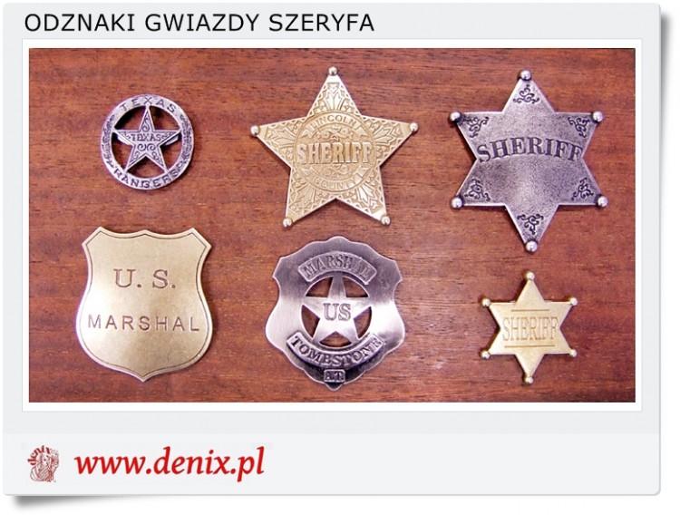 Odznaki gwiazdy szeryfa - Sheriff